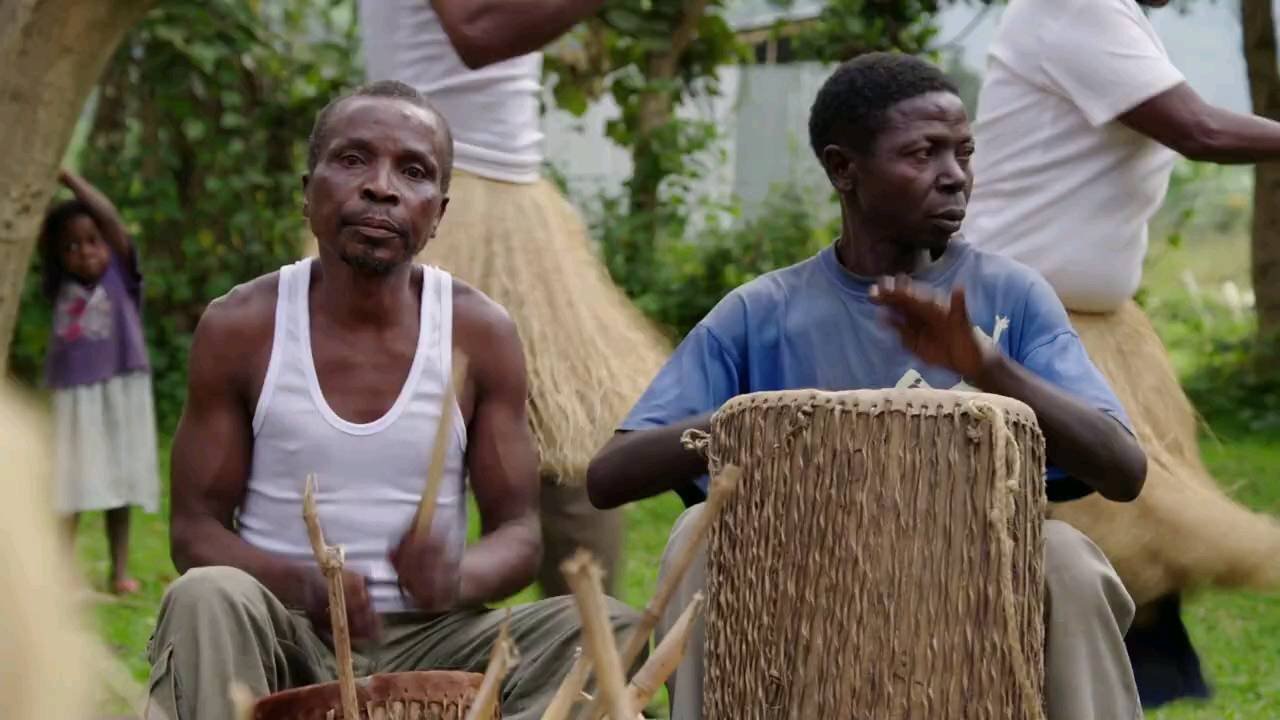 Tourist joining dance