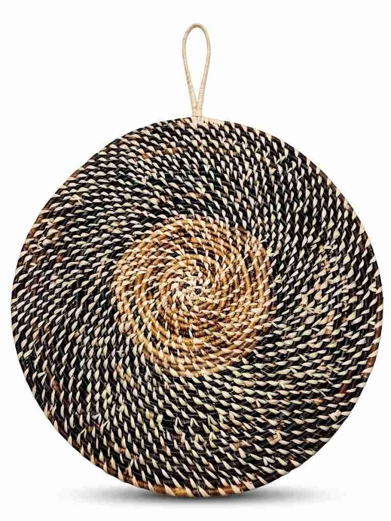 handwoven banana fiber spiral wall basket handwoven banana fiber spiral wall basket
