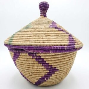 traditional handwoven bakonzo basket with lid (1)