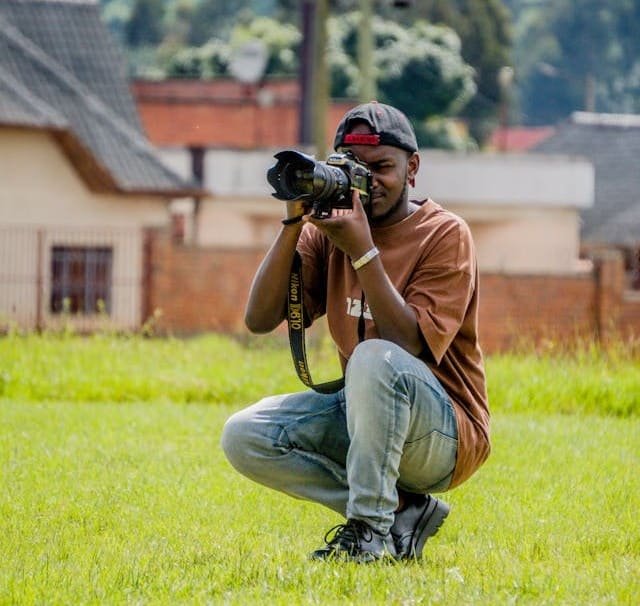 Photographer documenting conservation efforts