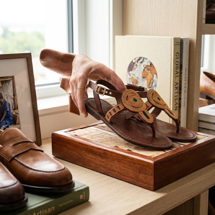 handcrafted ugandan leather sandals handcrafted ugandan leather sandals